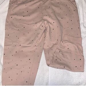 a new day Tan Polka Dot Joggers